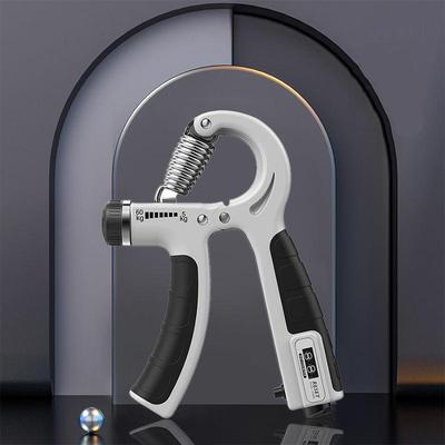 Everyday Crate Adjustable Hand Grip Strength Trainer Durable Hand & Finger Strengthener Mechanical Count Gray