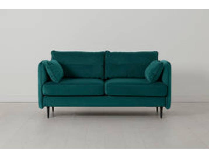 Model 19 Zweisitzer-Sofa, Eisvogelblau