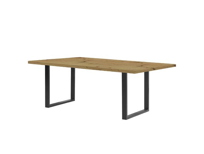 Esstisch Alton 180cm Braun/Eiche Artisan Dekor Schwarz