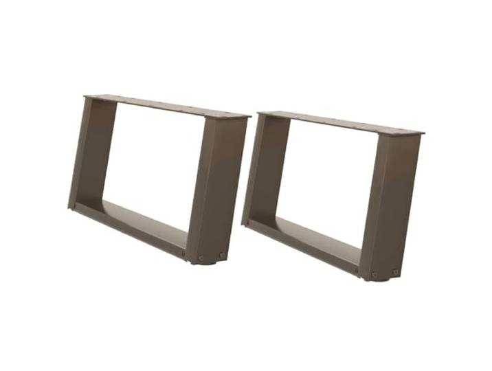 hliofuir Couchtischbeine U-Form 2 Stk. Naturstahl 70x31 cm Metall Robuste Tischuntergestelle aus Stahl mit verstellbaren Nivellierfüßen für Stabilität im Wohnzimmer und Büro.