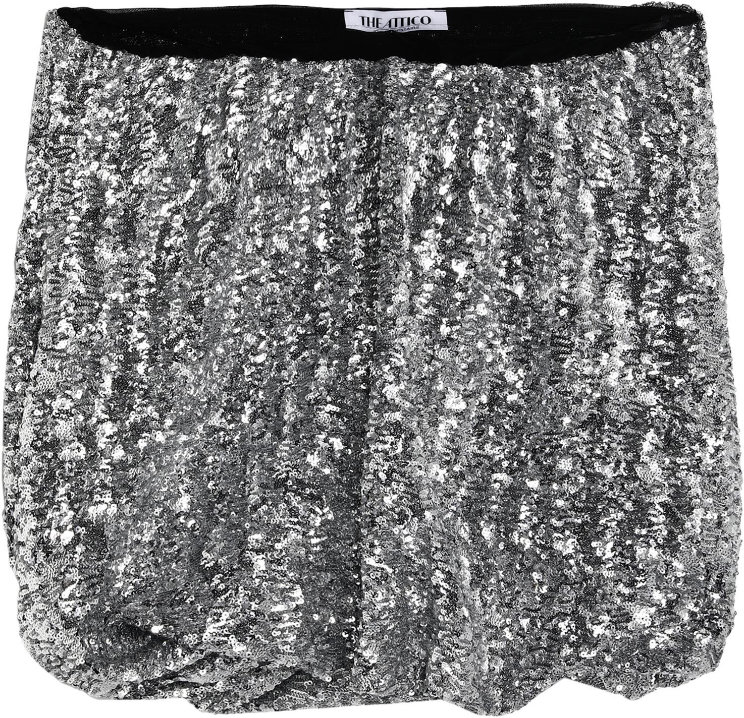 The Attico Minifalda Mujer Plata 34,36,38 Mujer