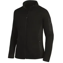 Damen Strick Fleecejacke "MARIEKE" - XS - schwarz