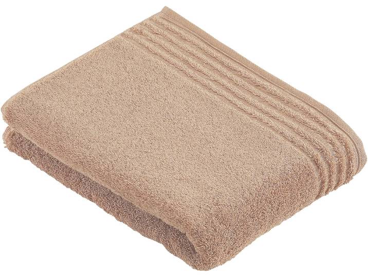 Badetuch VOSSEN Vienna Style Supersoft , beige (tibet), B:67cm L:140cm, Walkfrottee, Baumwolle, Handtücher, Badetuch, Supersoft Baumwolle