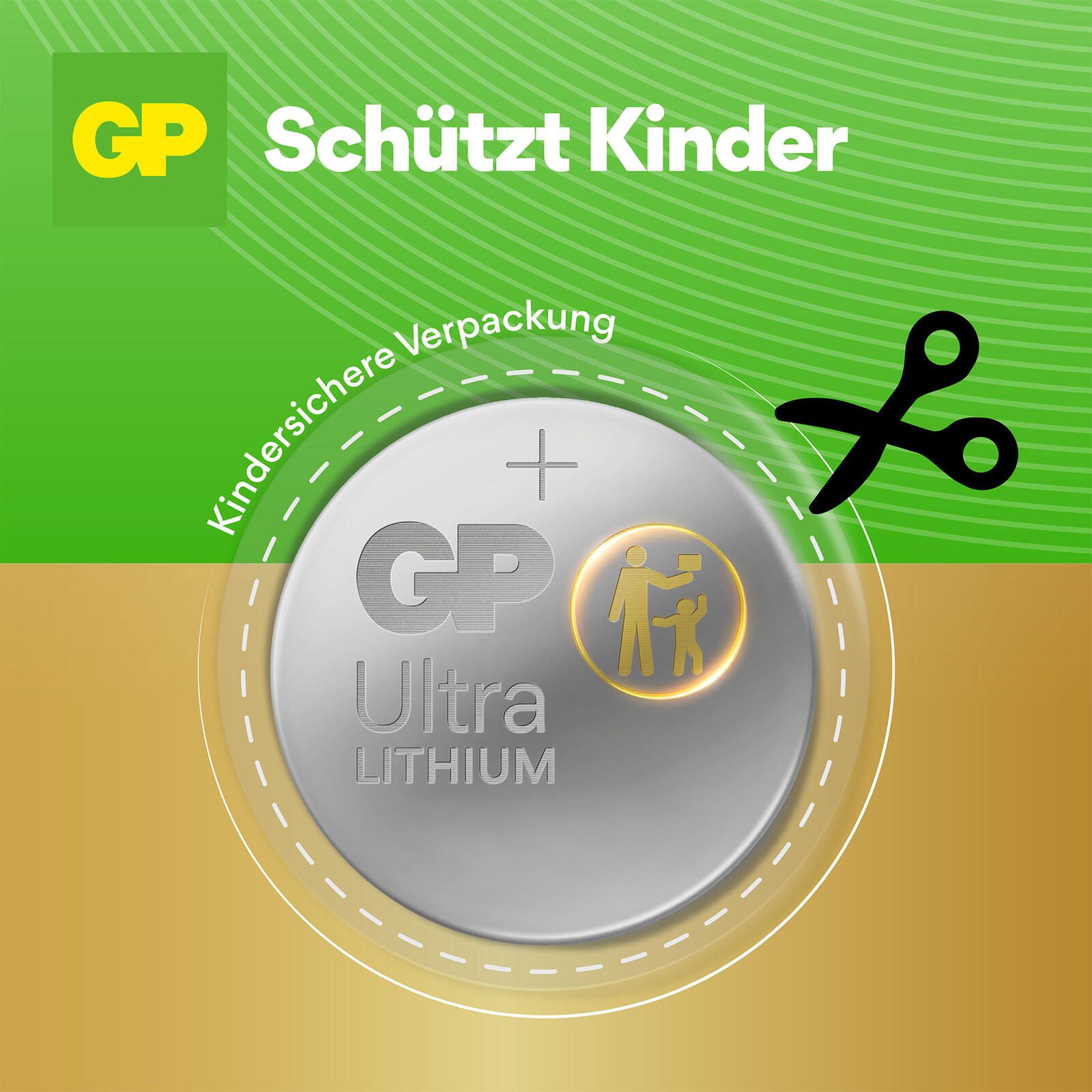 GP Knopfzellen CR2430 Lithium 3,0 V, 4 St. GPCR2430ULT400C4