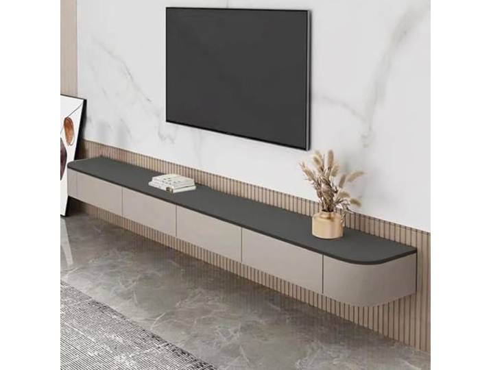 Schwebender TV-Ständer Mehrfarbig An Der Wand Montierter TV-Schrank Mit Kabellöchern Auf Der Rückseite Für Wohnzimmer, Schlafzimmer(Color:C,S:160 * 20 * 24CM)