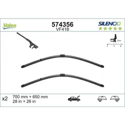 Scheibenwischer VALEO 574356 für Renault Modus Grand