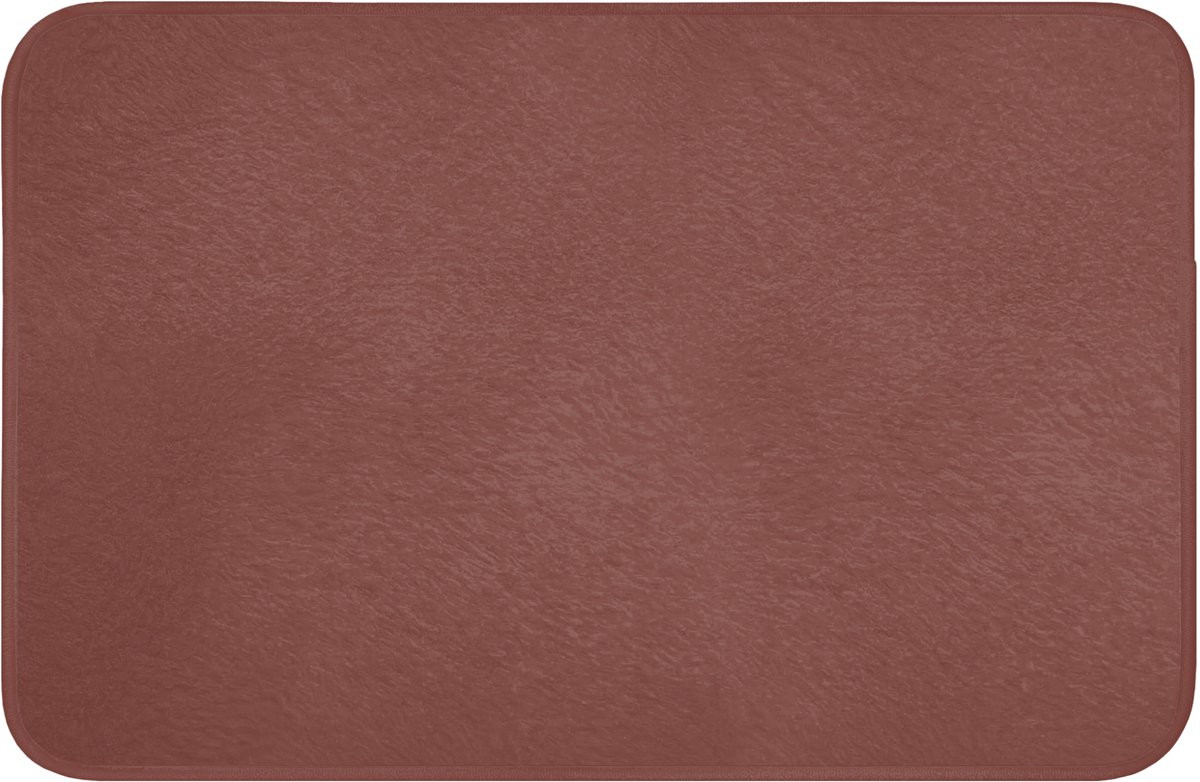 Rode antislip badmat voor badkamer en douche, 60 x 40 cm