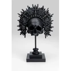 KARE DESIGN Deko-Objekt King Skull Polyresin Schwarz