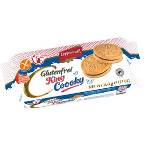 Coppenrath Kekse King Coooky Doppelkeks mit Kakaocreme, gluten- & laktosefrei, 200 g