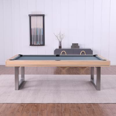 HomeSeason Maple Harmony 7ft Billiard Slate Pool Table with Dining Top