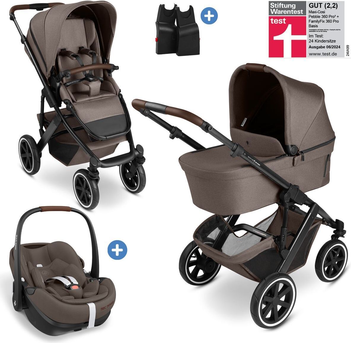 ABC Design 3in1 Kombi-Kinderwagen-Set Salsa 5 Air