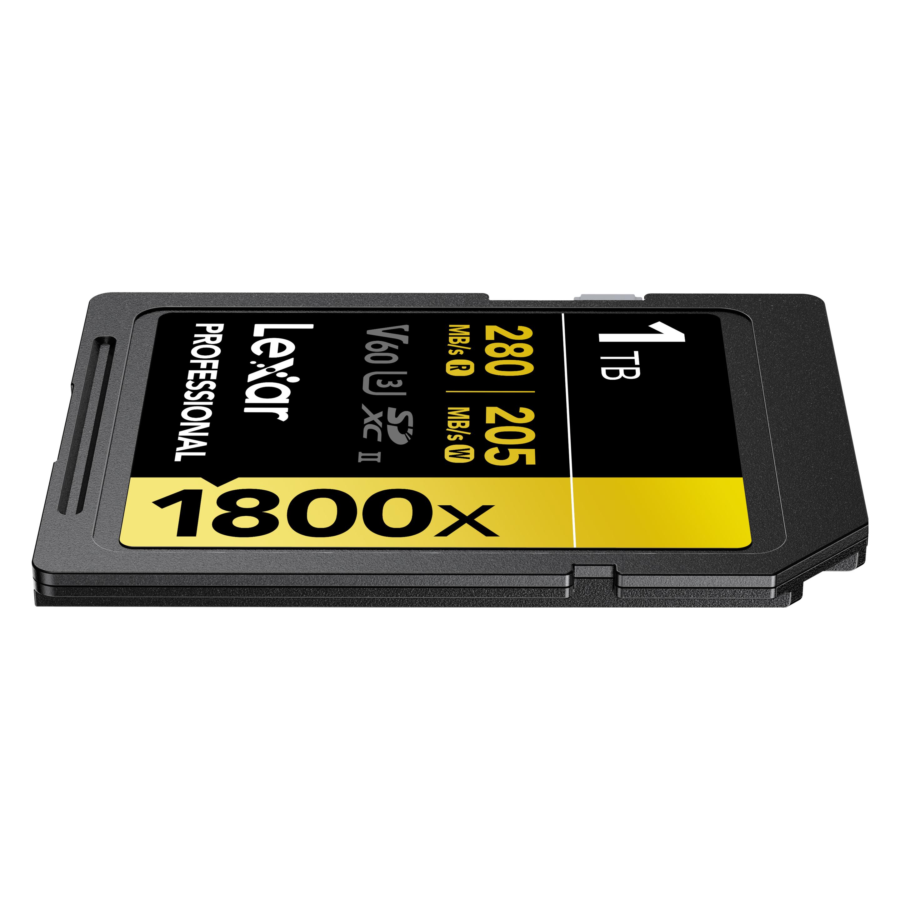 Lexar Professional 1800x (1000 GB, SDXC, U3, UHS-II) (LSD1800001T-BNNNG)