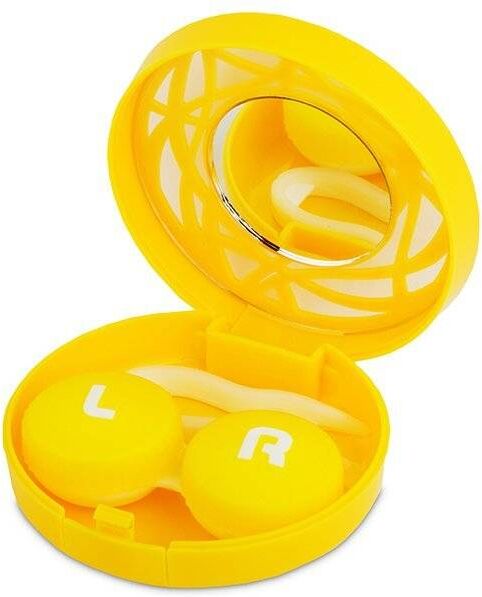 Astuccio con specchietto - Yellow ornament