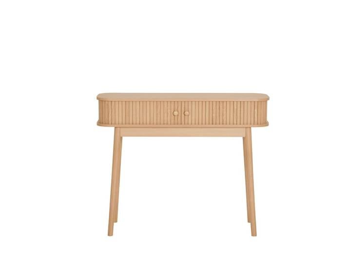 Console 2 portes coulissantes en bois l100cm - bois clair