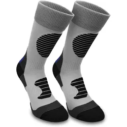 Normani, Unisex, Sportsocken, 3 Paar Sportsocken mit Schienbein- und Fussrückenpolster (39 - 42), Grau
