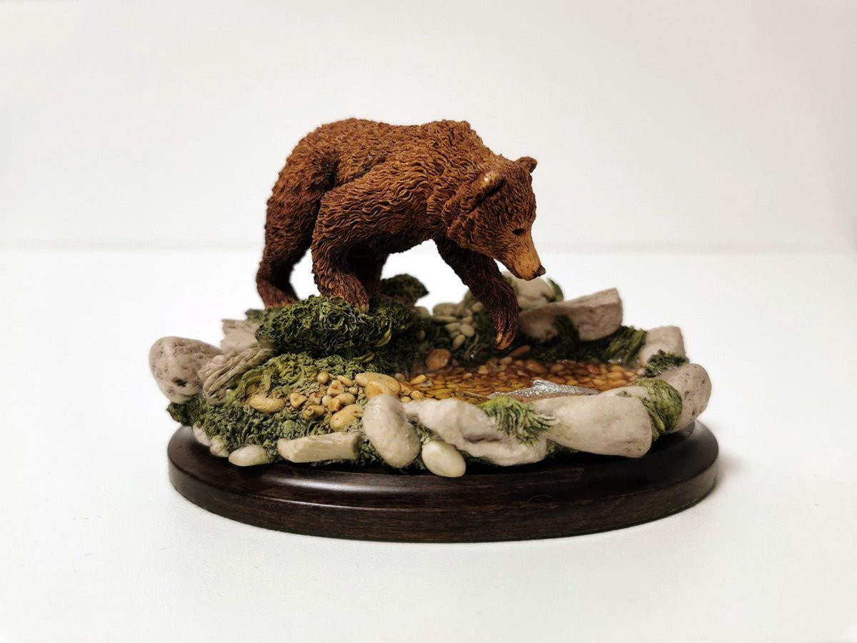 Country Artists Tabletop Decoratie - Bruin - 7 cm