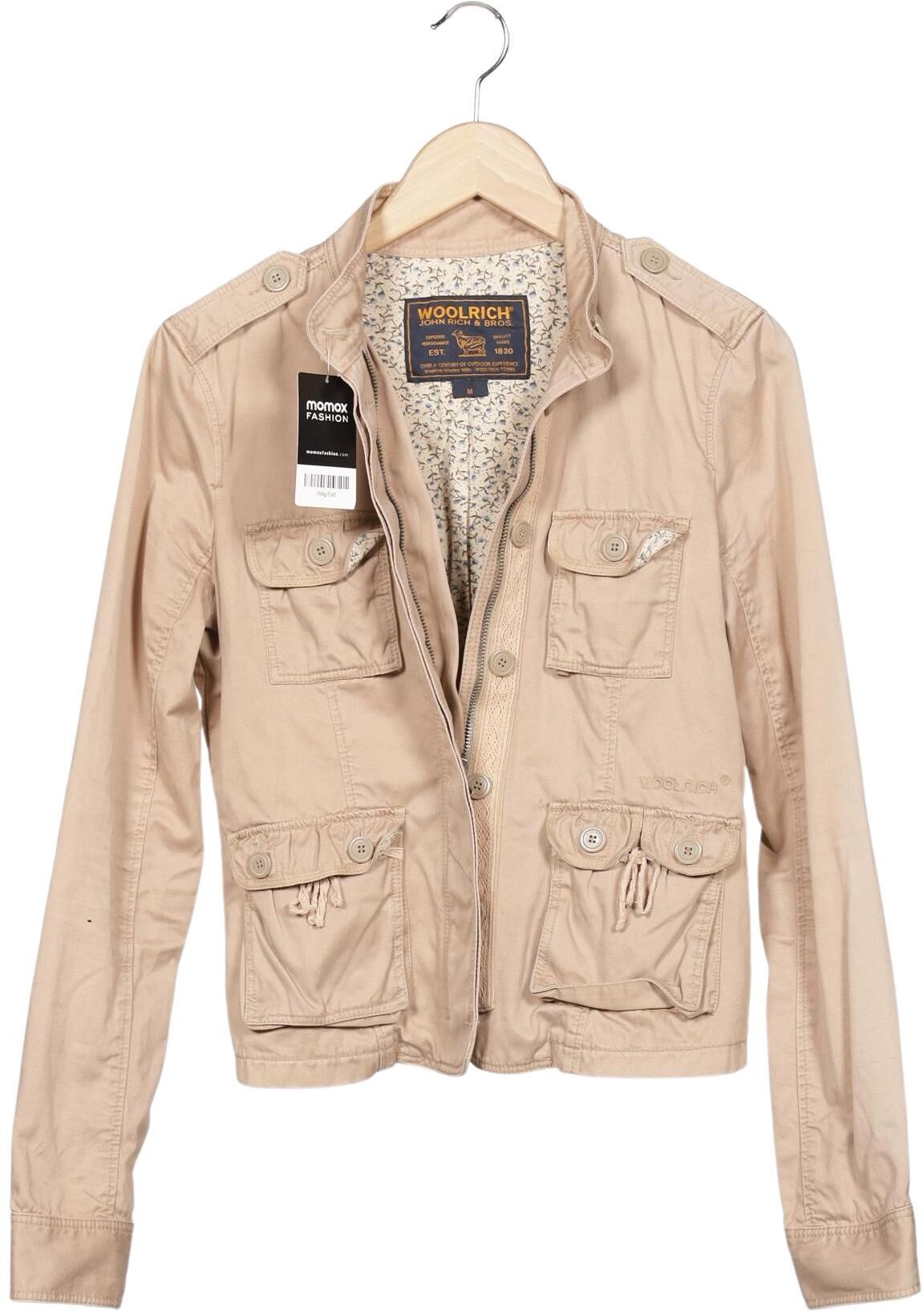 Woolrich Damen Jacke, Beige, Gr. M, Baumwolle - Second Hand