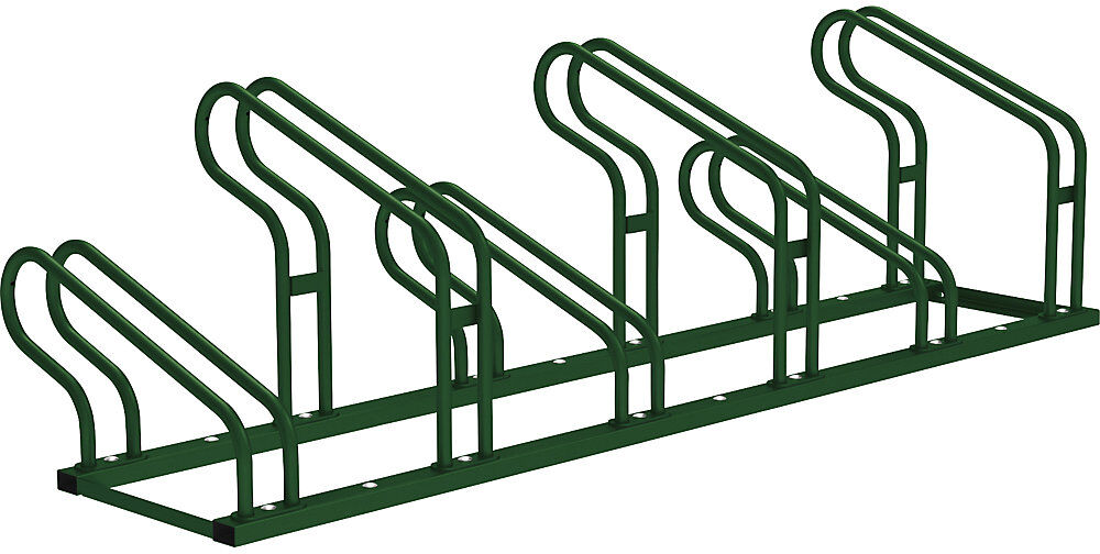 Fahrradständer OPTIMUM, 6 Stellplätze, moosgrün PROCITY