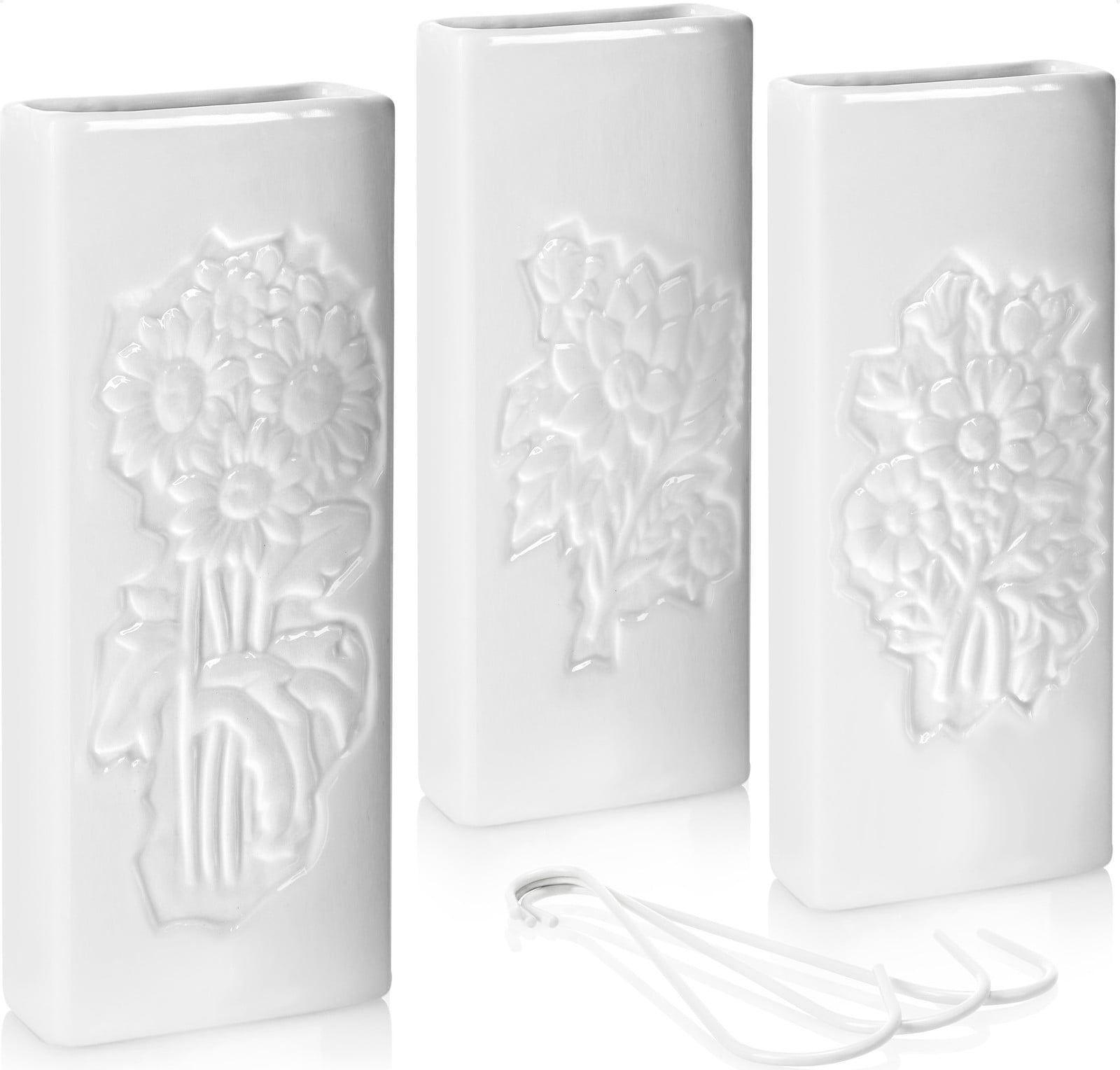 COM-FOUR 3x Keramische Luchtbevochtiger met Bloemendesign en Verwarmingselement-verdamper