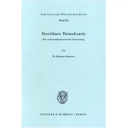 Streitbare Demokratie., Fachbücher von Johannes Lameyer