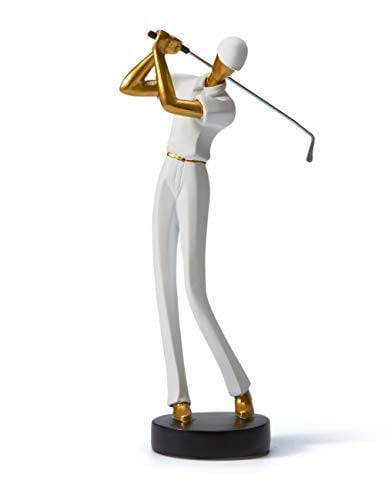 HAUCOZE Modern Golf Sculptuur Wit Decoratief Standbeeld voor op Tafel
