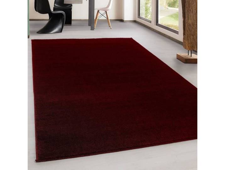 Tapis - AYYILDIZ - Moderne - Rouge - 140x200 cm - Pile courte