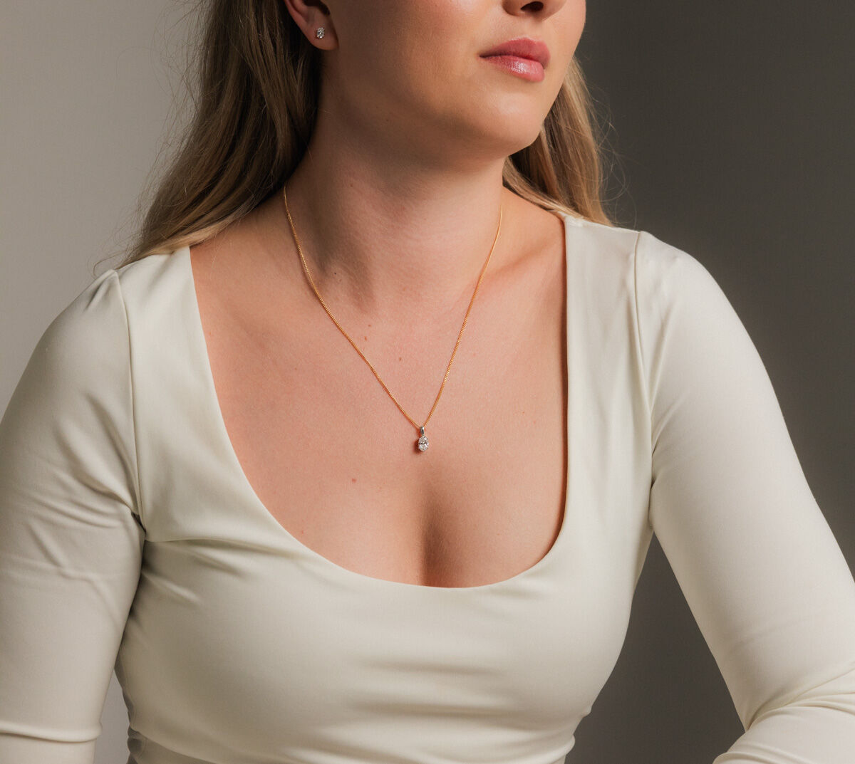 Midem Copenhagen diamanthänge 1,00ct vitguld