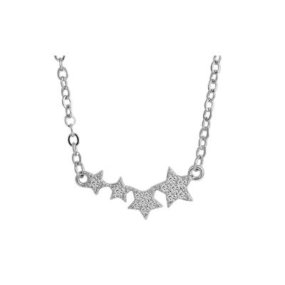 Kette ohne Anhänger ADELIA´S "Halskette mit Anhänger – Stern aus 925 Silber", silber, Halsketten, Damen, 45cm, Silber 925 (Sterlingsilber), Geschenkidee: zeitlos und vielseitig