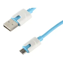 USB Ladekabel USB-A-Stecker > USB Micro B Stecker blau 2,0m