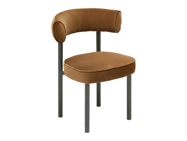 Stuhl Helga Cognac/Schwarz