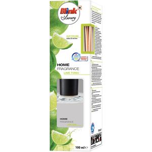 Blink Raumduft Luxury Home Fragrance, 100 ml, mit Stäbchen, gegen Gerüche, Lime Tonic