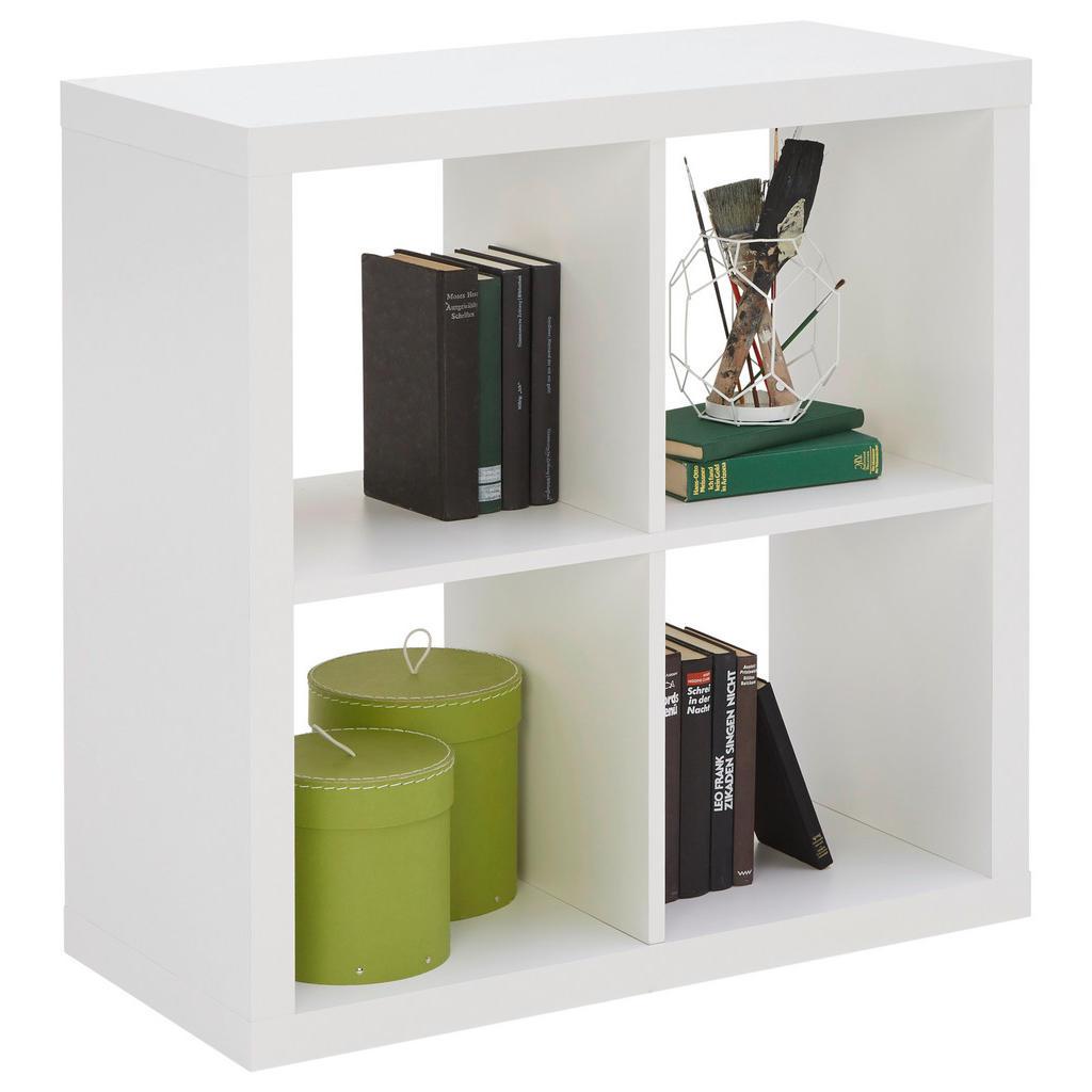 Carryhome Raumteiler , Weiss , Holzwerkstoff , 77x77x38 cm , Made in EU , Beimöbel erhältlich , Wohnzimmer, Raumteiler