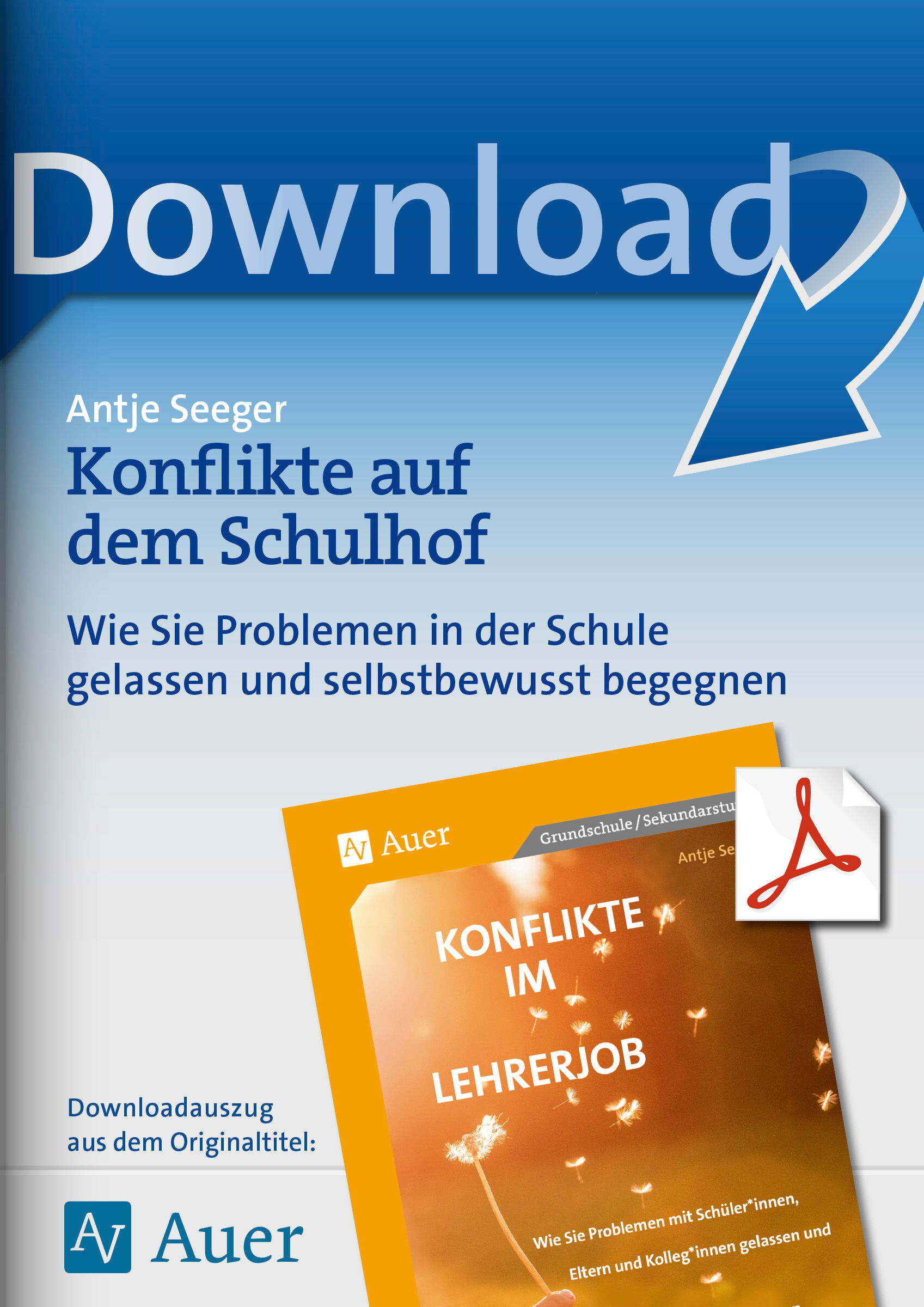 Auer Verlag Konflikte auf dem Schulhof