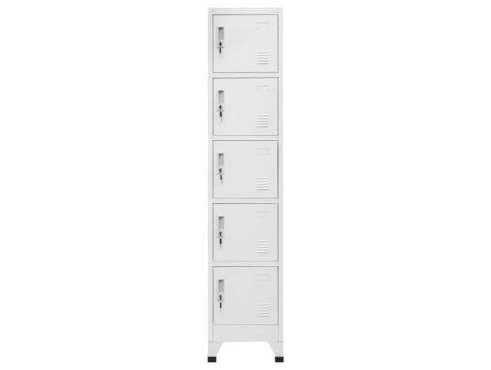 Armoire à casiers - DUOKON - 38x40x180 cm - Acier - 5 portes verrouillables - Design contemporain
