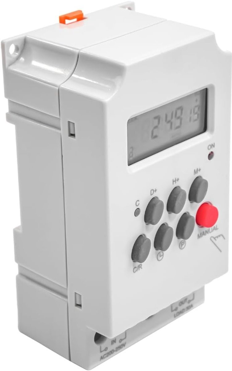 Compacte automatische 220V klok met ringtone en elektronische timer voor straatverlichting en neonlampen