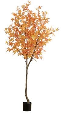 Nearly Natural 7' Autumn Maple Artificial Fall Tree