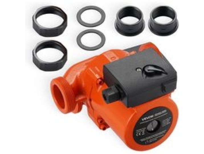 VEVOR LPS32-8S/180 Zirkulationspumpe aus Gusseisen, 3/8 PS, 110 LPM, Warmwasserzirkulation, Gewindeanschluss, 3-stufige Geschwindigkeitseinstellung, leiser Betrieb, für Heizungsanlagen zu Hause, Ein- und Auslassanschlüsse beide 2 Zoll