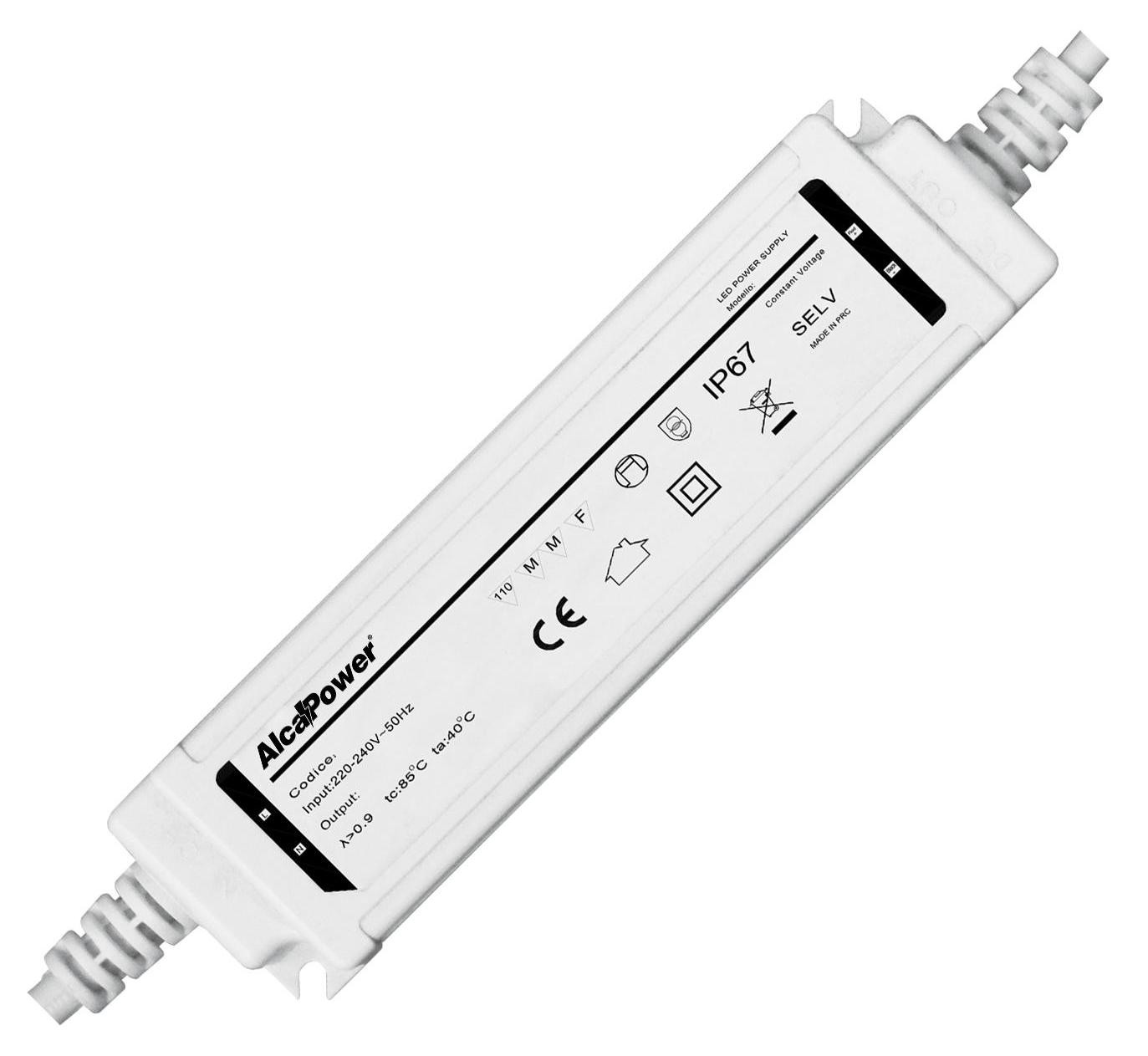 Alcapower 12V 75W 6,25A schakelende voeding, IP67 waterdicht