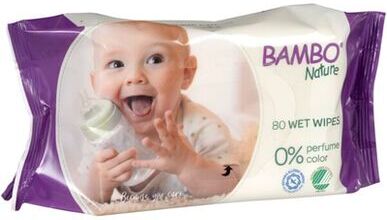 Bambo Nature Wet Wipes No Perfume Color 80 un