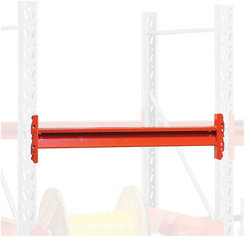 kaiserkraft Traverse für Palettenregal Space, Stahl, orange, Tragfähigkeit pro Paar 3000 kg