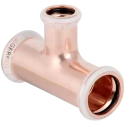 Geberit, Rohrverbindungstechnik, T-Stück Mapress d= 35x28x35mm, reduziert, Kupfer (T-Verbindung)