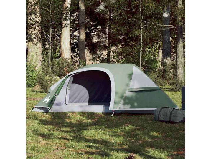 vidaXL Kuppel-Campingzelt 1 Person Grün Wasserdicht