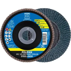 PFERD TOOLS POLIFAN Fächerscheibe PFC konisch Startlinie START STEELOX Stahl/Edelstahl - 69300934