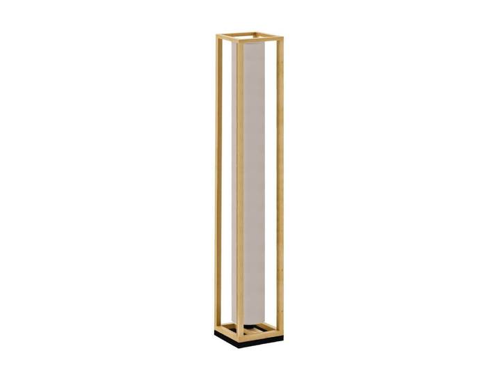 Houten vloerlamp Granados met cappuccino kap Stars of Light - 390111