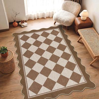 Garvee Modern Geometric Scalloped Easy Jute Area Rug