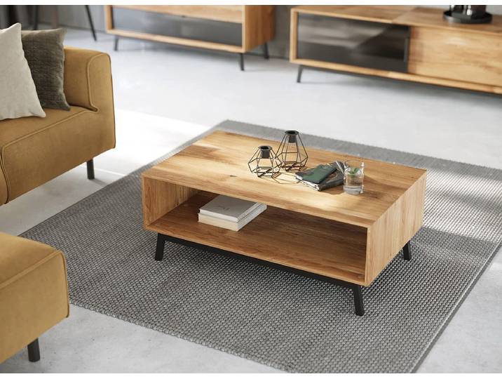 Couchtisch 101x60cm 'Jannik' Wildeiche massiv