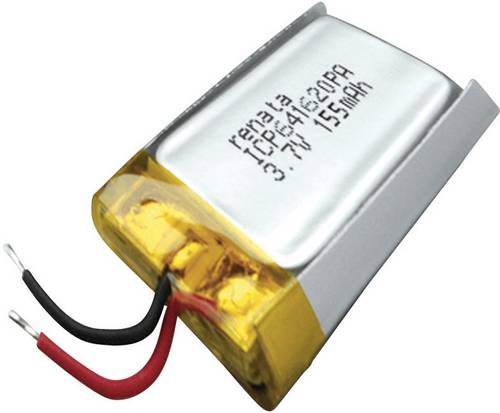 Renata ICP641620PA Spezial-Akku Prismatisch Kabel LiPo 3.7V 165 mAh 1St.