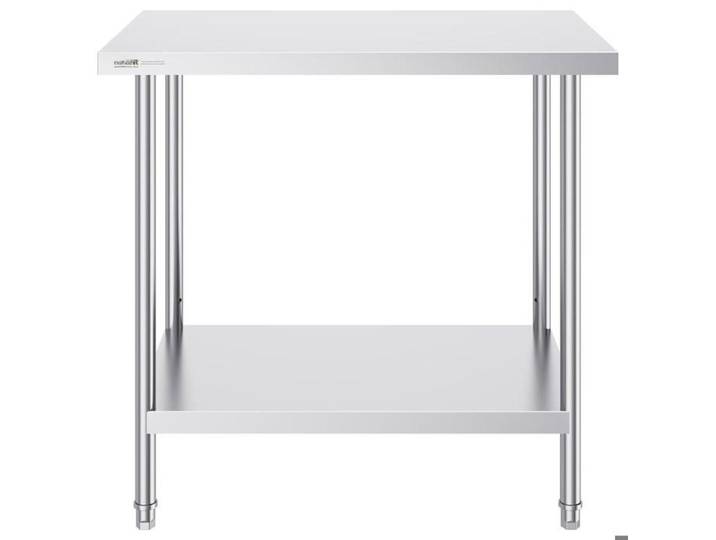 Préparation efficace table de travail inox à hauteur réglable charge 340 kg pour cuisine restaurant maison