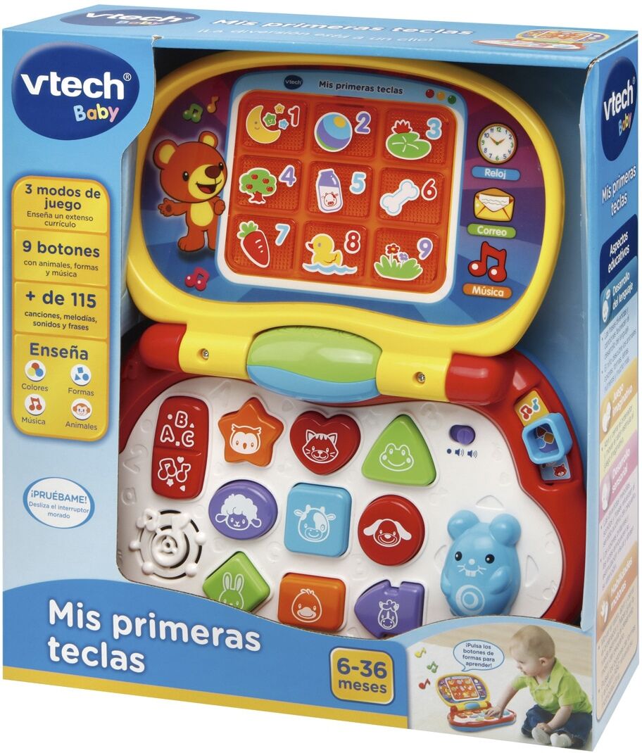 Vtech Juguete activity Mis primeras teclas azul Baby.