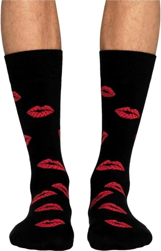 Calcetines Jimmy Lion Kisses Negros Negro L Hombre